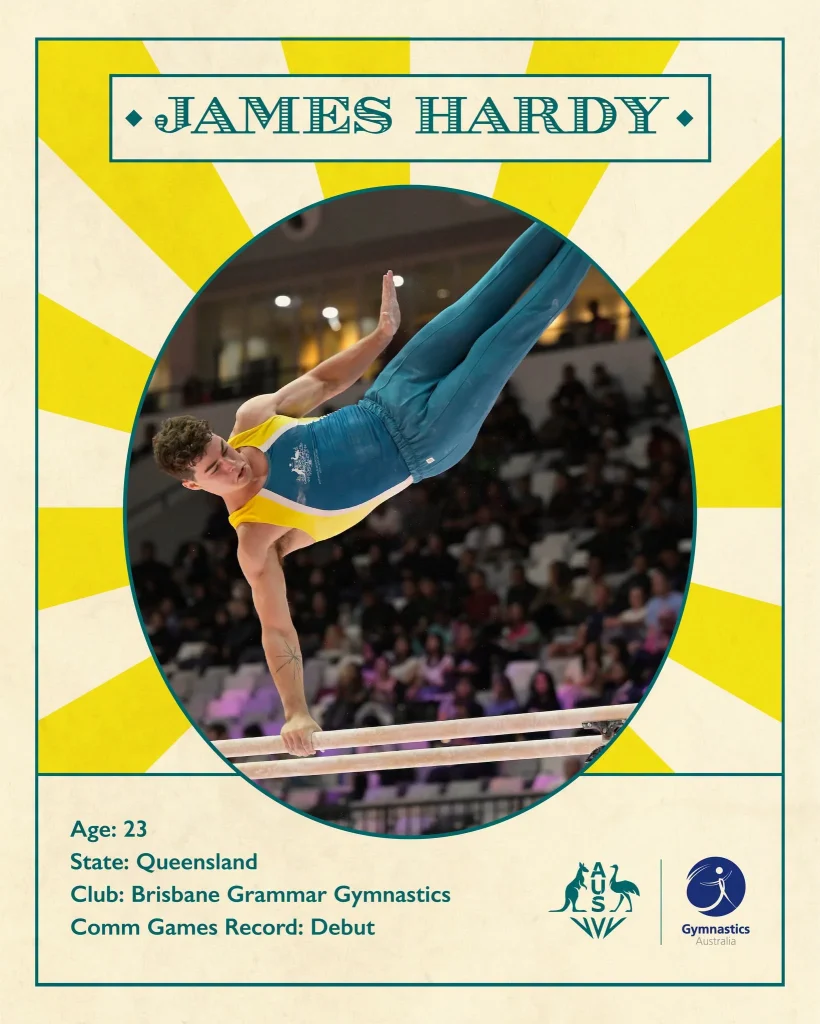 James Hardy during vault routine